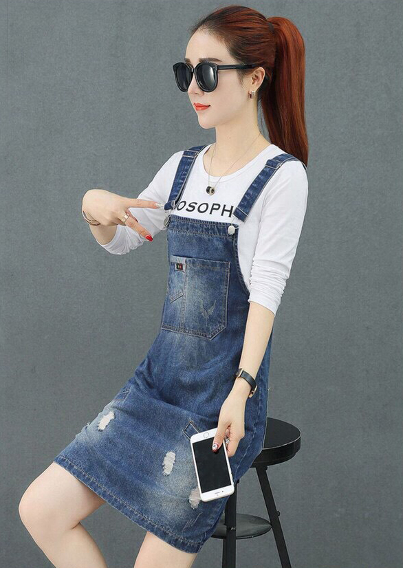 YẾM JEAN FORM A 2 DÂY PHỐI TÚI (KHÔNG KÈM ÁO THUN) - NJ8827